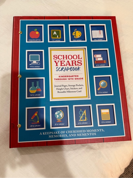 Other - School Years Scrapbook - Blue & Red Cover